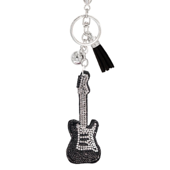 Crystal Guitar Keychain - Picture 1 of 2